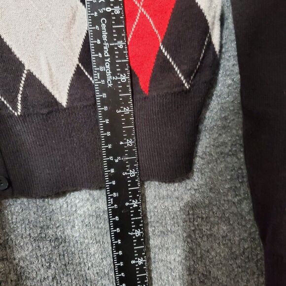 DC Comics Harley Quinn Checkerboard Cardigan Sweater Juniors L Costume Cosplay - Picture 6 of 10